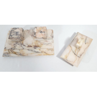 Marmeren inktstel met vloeirol